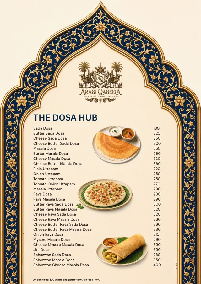 Food menu — Urban Bites & Bombay Bites